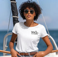The Way Womens Bella 6405 Relaxed Jersey Short-Sleeve V-Neck T-Shirt - new
