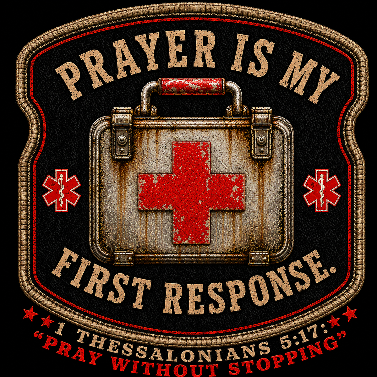 "My 1st response" WWJD on front Tri-blend
