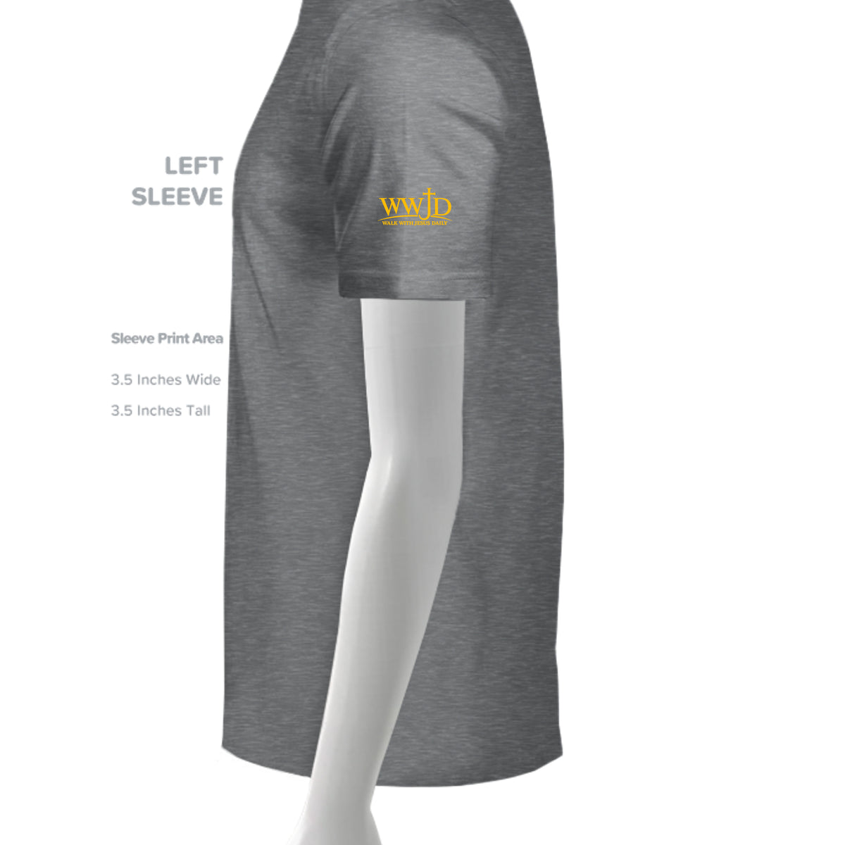 Graphite Heather - 3000 - SLEEVE_LEFT